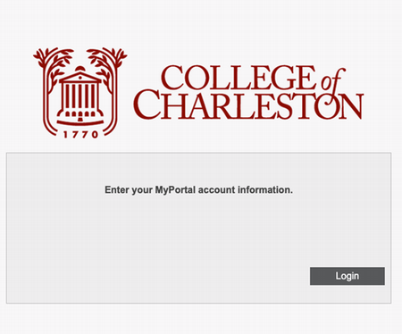Screen cap of Student Logon section of Cougar Card portal